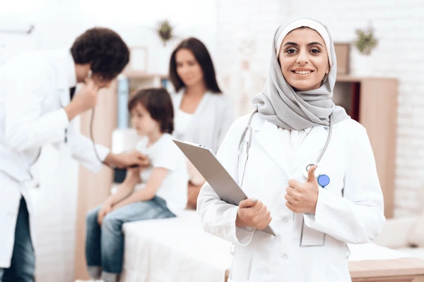 Young doctor in hijab